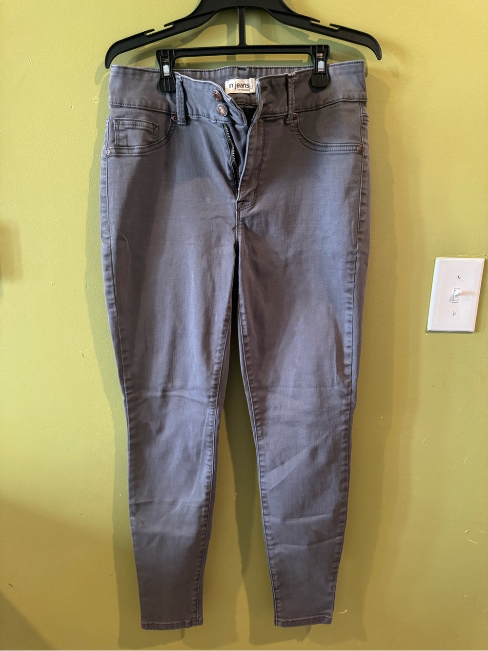 Maurices Gray Skinny High-Rise Jeans